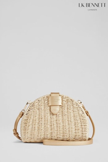 LK Bennett Lorena Wicker Shoulder Bag (N96140) | £99