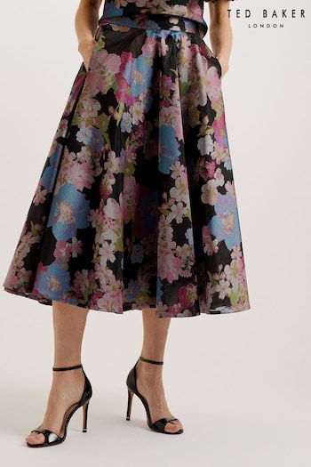 Ted Baker Bursa Jacquard Midi Skirt (N96168) | £165