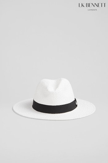 LK Bennett Cecilia Raffia Trilby Hat (N96180) | £59