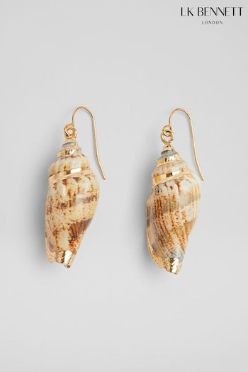 LK Bennett Maris Painted Shell Earrings (N96196) | £49