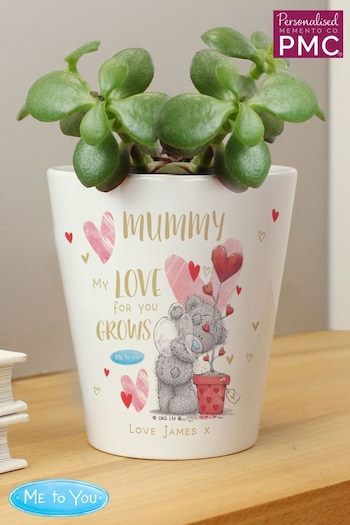 Personalised Me To You Love Grows Plant Pot by PMC (N96397) | £16