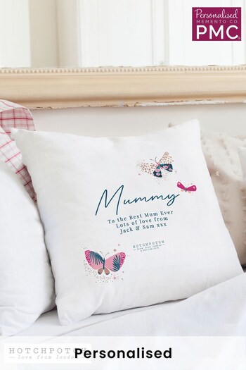 Personalised Butterfly Cushion by PMC (N96401) | £20