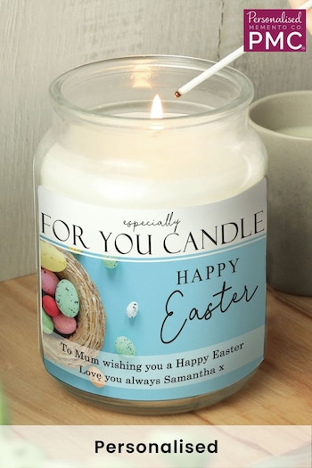 Personalised Happy Easter Scented Candle Jar by PMC (N96414) | £20