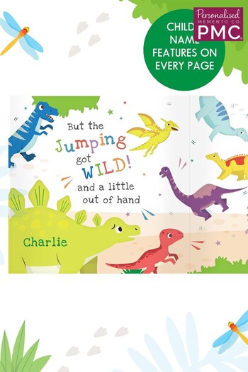 Personalised Dinosaur Book & Stacking Toy by PMC (N96416) | £30