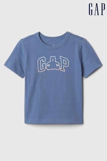 Gap Blue Logo Crew Neck Short Sleeve T-Shirt (Newborn-5yrs) (N96428) | £8