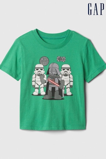 Gap Green Star Wars Graphic Short Sleeve T-Shirt (N96431) | £10