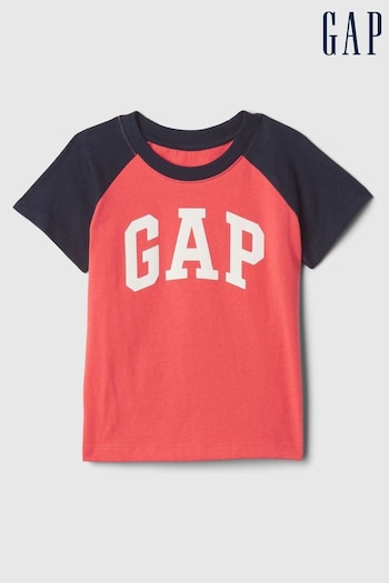 Gap Red Logo Short Sleeve Crew Neck T-Shirt (Newborn-5yrs) (N96447) | £8