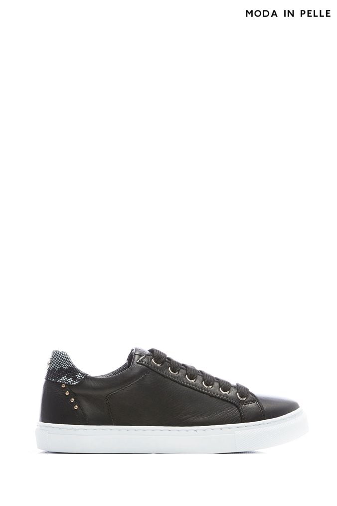 Moda in pelle sneakers top