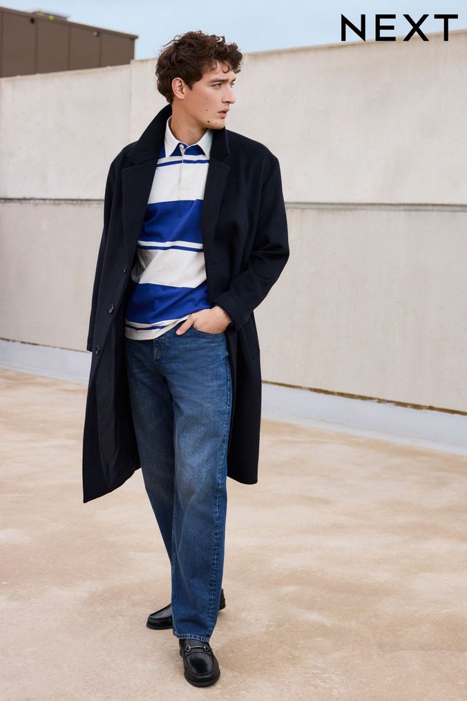 Mens Long Coats Mens Longline Coats Next UK