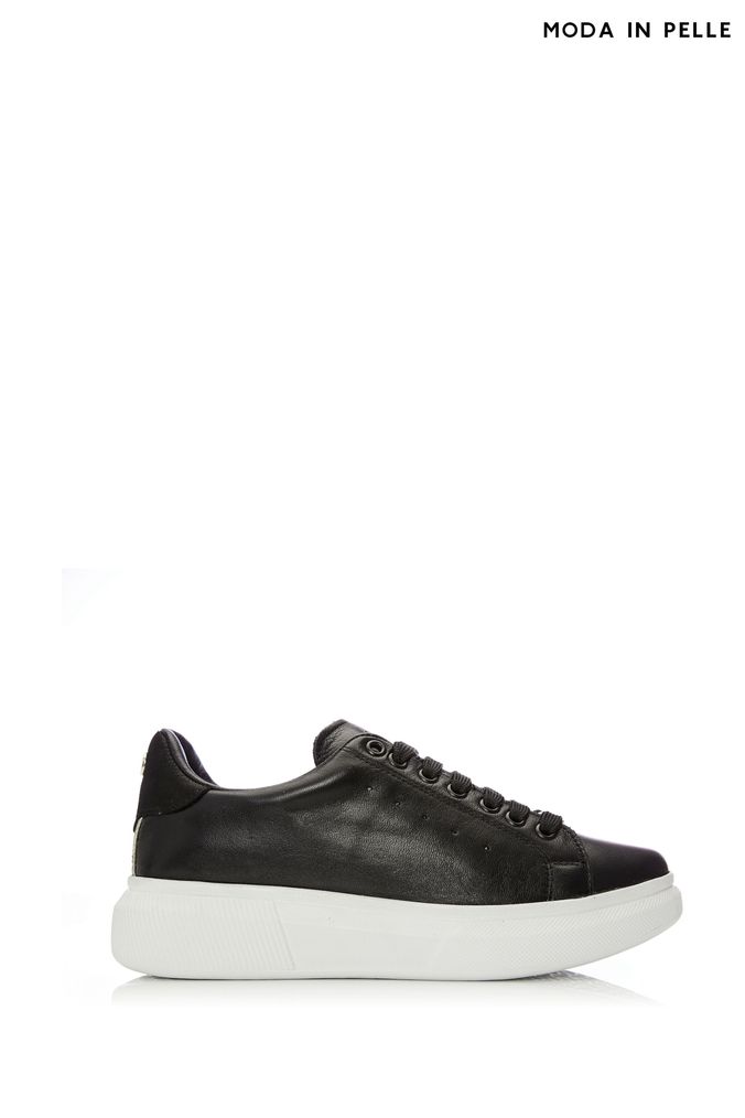 Buy Women s Trainers Black Moda In Pelle Leather Footwear Online AspennigeriaShops