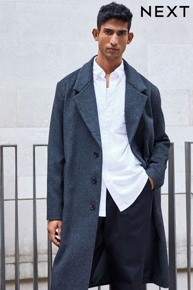 Mens Long Coats Mens Longline Coats Next UK
