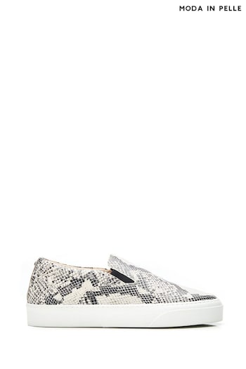 Moda in Pelle Multi  Adrina Slim Sole Twin Gusset Slip on Trainers (N96503) | £89