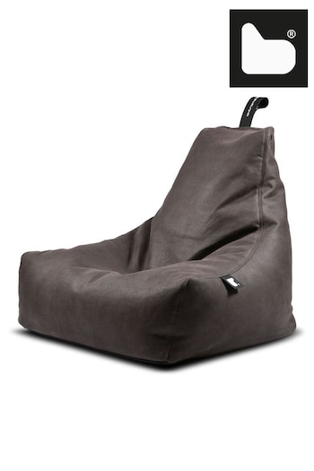 Extreme Lounging Slate Mighty B Luxury Indoor Faux Leather Bean Bag (N96574) | £160