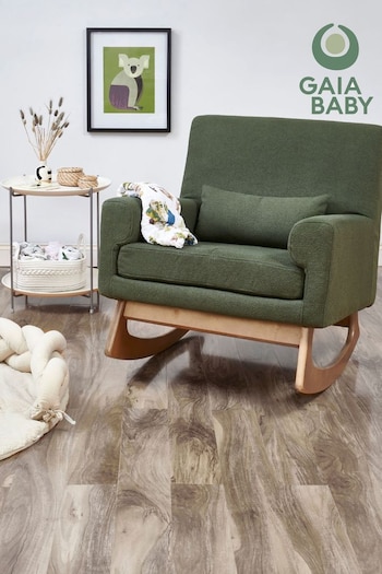 Gaia Baby Forest Green Serena Nursing Rocking Chair (N96633) | £450