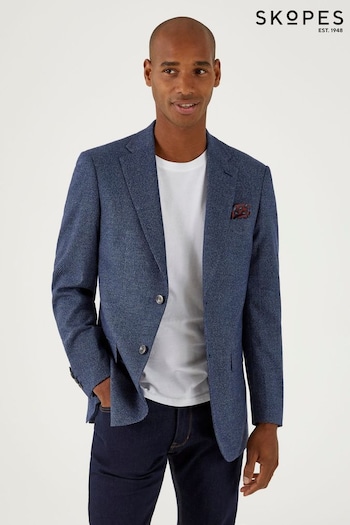 Skopes Cole Navy Blue Tailored Fit Jacket (N96646) | £119