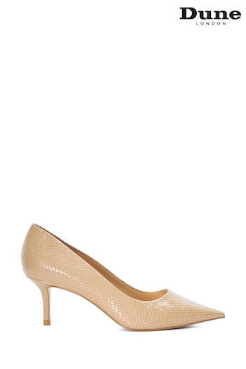 Dune London Pink Absolute Mid Heel Pointed Courts (N96745) | £75