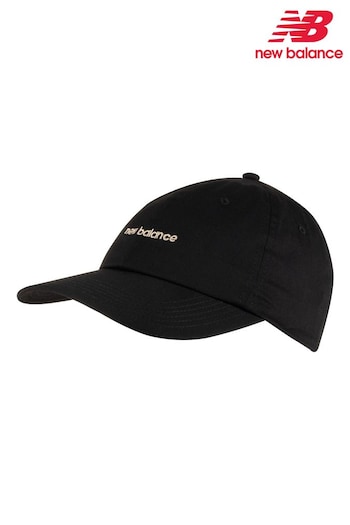 New Balance WL574PTC Black 6-Panel Linear Logo Hat (N96752) | £20
