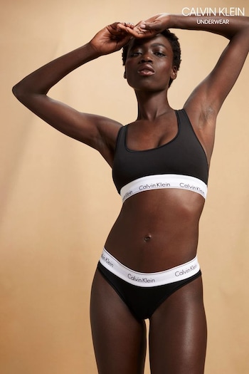 Calvin Klein Classic Slogan Black Bikini Knickers (N96846) | £23