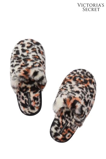 Victoria's Secret Leopard Brown Closed Toe Slipper (N96848) | £35