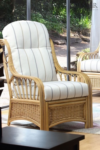 Desser Natural Linen Taupe Vale Light Oak Conservatory Chair (N96860) | £380
