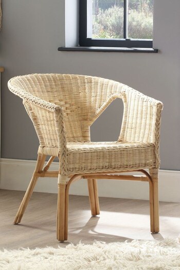 Desser Natural Loom Wicker Rattan Chair (N96973) | £90