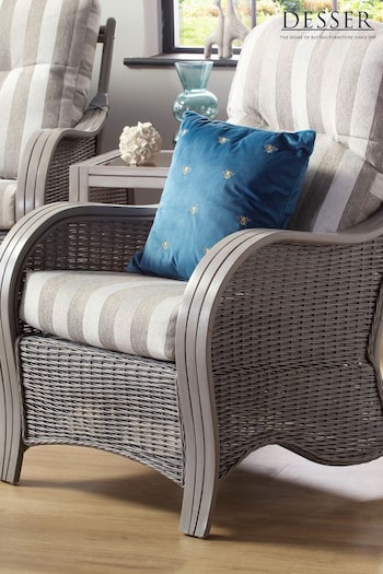 Desser Duke Grey Stripe Turin Grey Conservatory Chair (N97033) | £465