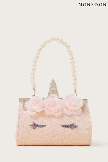 Monsoon Pink Flower Unicorn Mini Bag (N97171) | £11