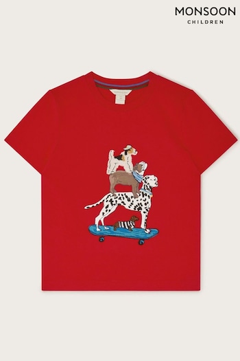 Monsoon Red Dog Skateboard T-Shirt (N97220) | £16 - £19