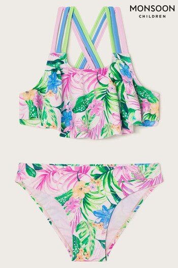 Monsoon Tropical Palm Print Bikini (N97232) | £18 - £22