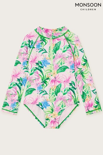 Monsoon Tropical Palm Print Swimsuit (N97237) | £22 - £26