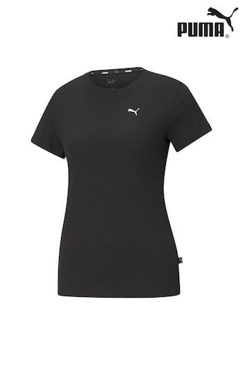 Puma Puffy Black Small Womens Essentials Logo T-Shirt (N97240) | £21