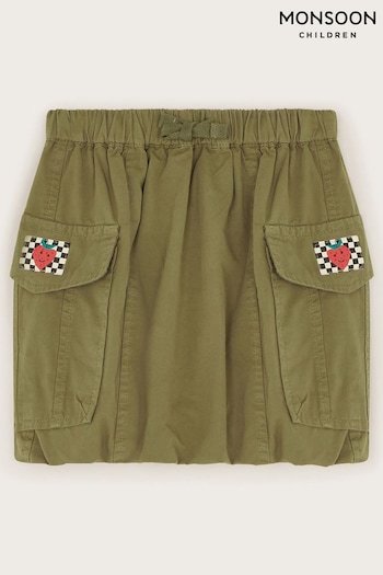 Monsoon Green Parachute Cargo Skirt (N97257) | £22 - £26