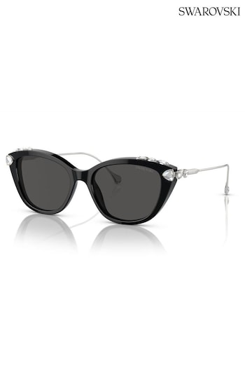 Swarovski Black SK6010 CT0271S Sunglasses (N97300) | £237