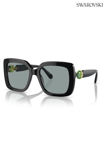 Swarovski Black SK6001 CT0271S Sunglasses (N97336) | £218