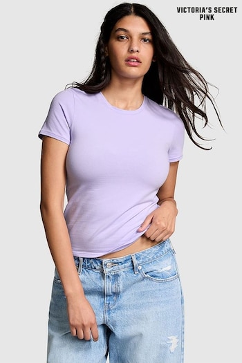 Victoria's Secret PINK Purple Cloud Cotton T-Shirt (N97417) | £25