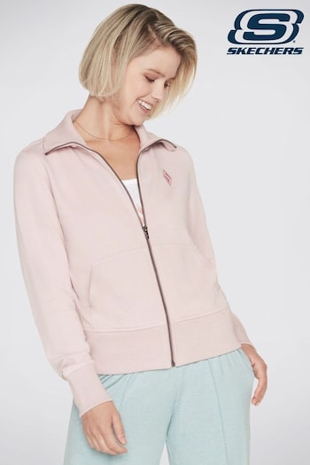 Skechers bkw Pink Hoodless Diamond Jacket (N97531) | £50