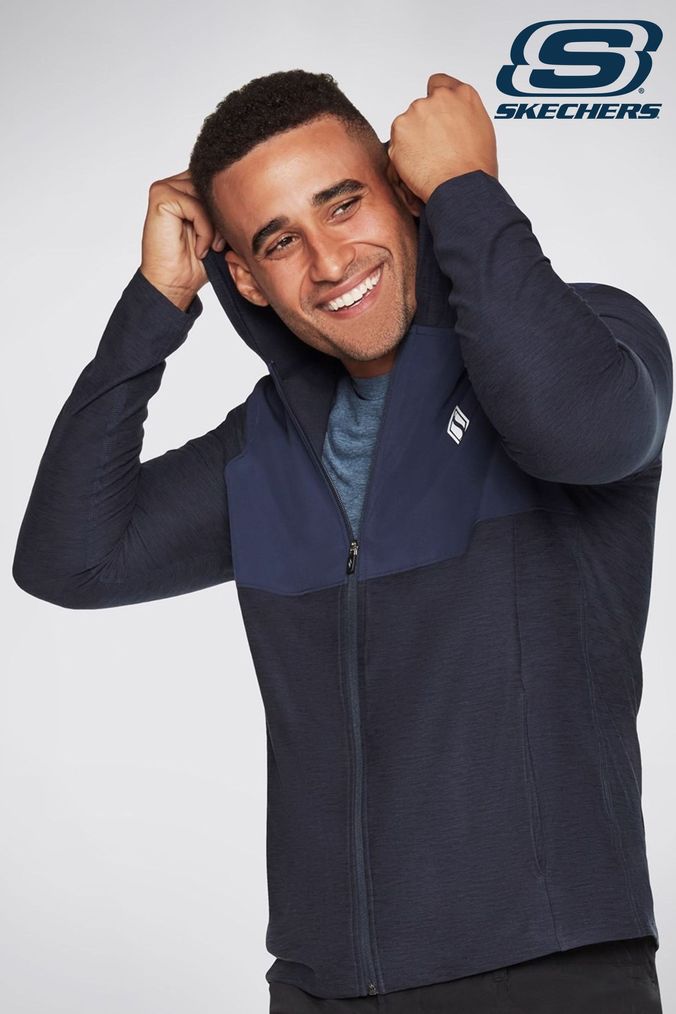 Buy Men s Skechers Hoodies Blue Online Next UK