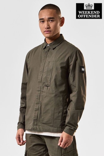 Weekend Offender Mens Green Castle Porter Overshirt (N97737) | £90