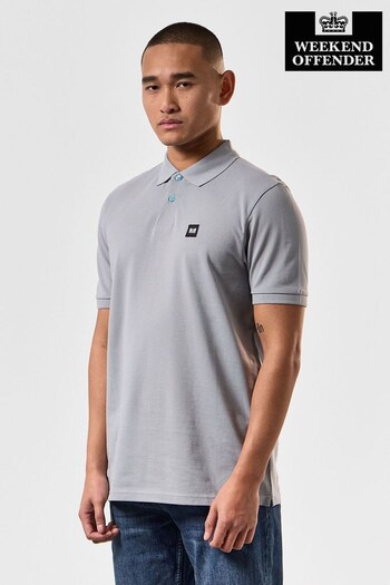 Weekend Offender Caneiros Logo Kurzarm Polo Shirt (N97744) | £40