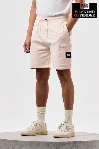 Weekend Offender Mens Hawkins Lounge Logo brillant Shorts (N97763) | £45