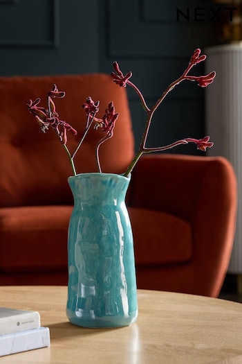 Blue Organic Shaped Vase (N97827) | £20