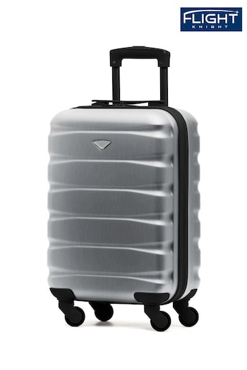 Flight Knight Easyjet Size Silver Hard Shell ABS Cabin Carry On Case Luggage (N97840) | £50