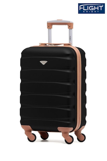 Flight Knight Easyjet Size Black Hard Shell ABS Cabin Carry On Case Luggage (N97859) | £50