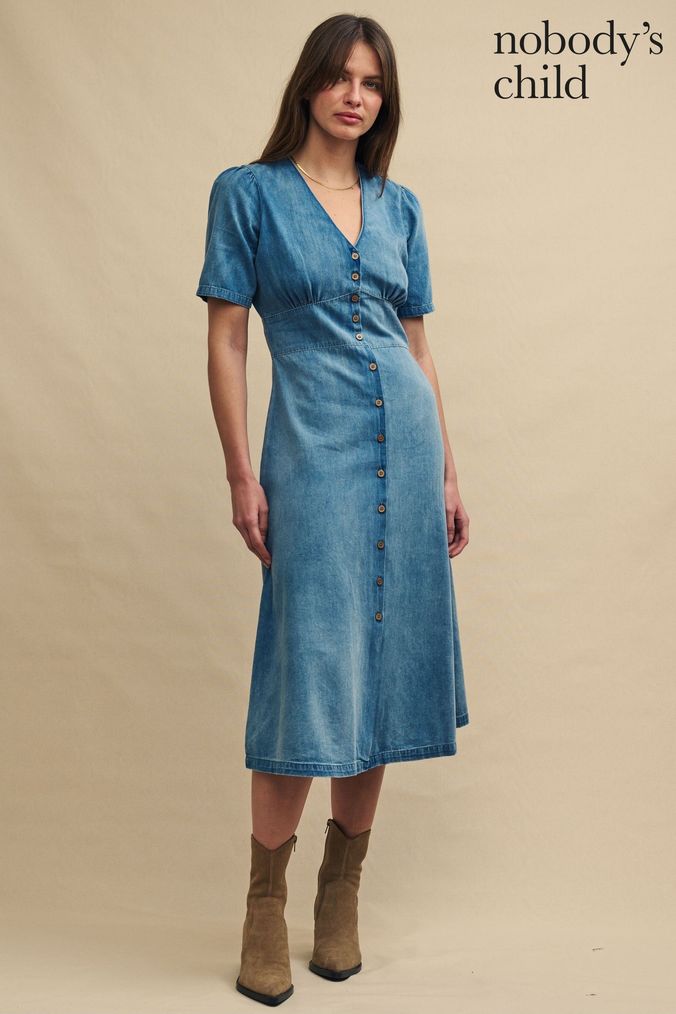 Denim dress next hot sale