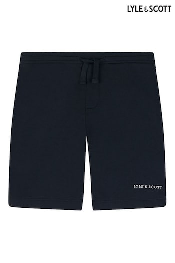 Lyle & Scott Script Embroidered Sweat Black Shorts (N98113) | £40 - £45