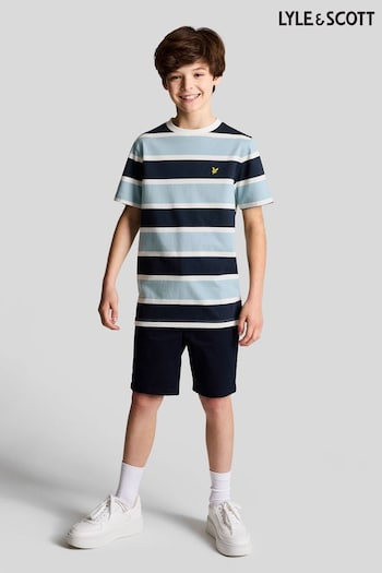 Lyle & Scott Blue Stripe T-Shirt (N98115) | £25 - £30