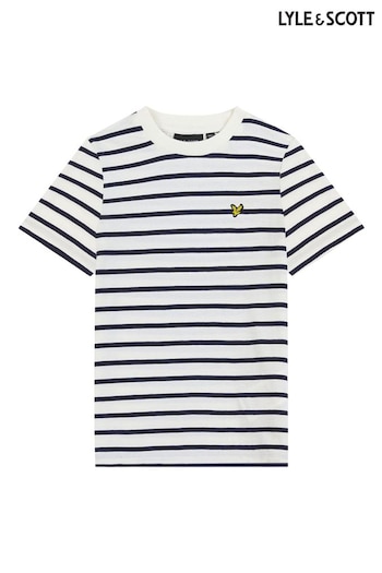 Lyle & Scott Blue Breton T-Shirt (N98128) | £22 - £25