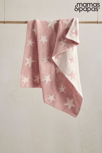 Mamas & Papas Pink Chenille Blanket (N98131) | £16