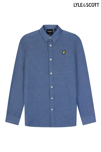 Lyle & Scott Blue Chambray Shirt (N98146) | £45 - £50