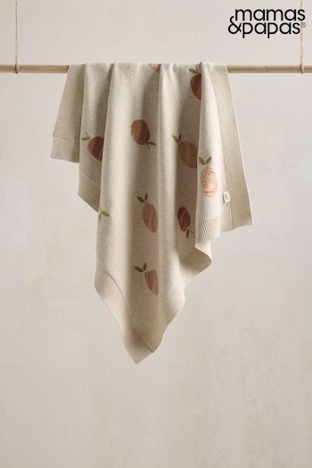 Mamas & Papas Multi Welcome To The World Seedling Knit Fruit Blanket (N98147) | £35